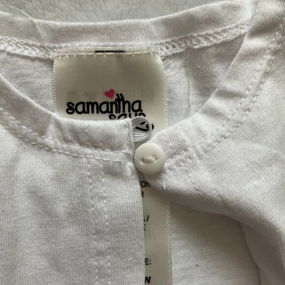 Samantha Says Baby Toddler Shrug 12-18M | EUC White Cropped Button Cardigan - Picture 7 of 12